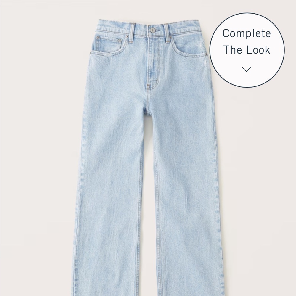 Abercrombie Curve Love 90s Relaxed High Rise Jeans